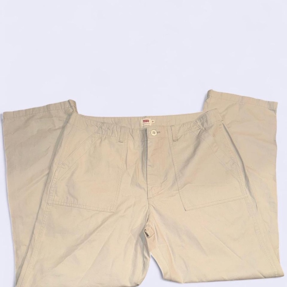 Levi's Tan Chinos Flat Front Lightweight - Picture 3 of 4
